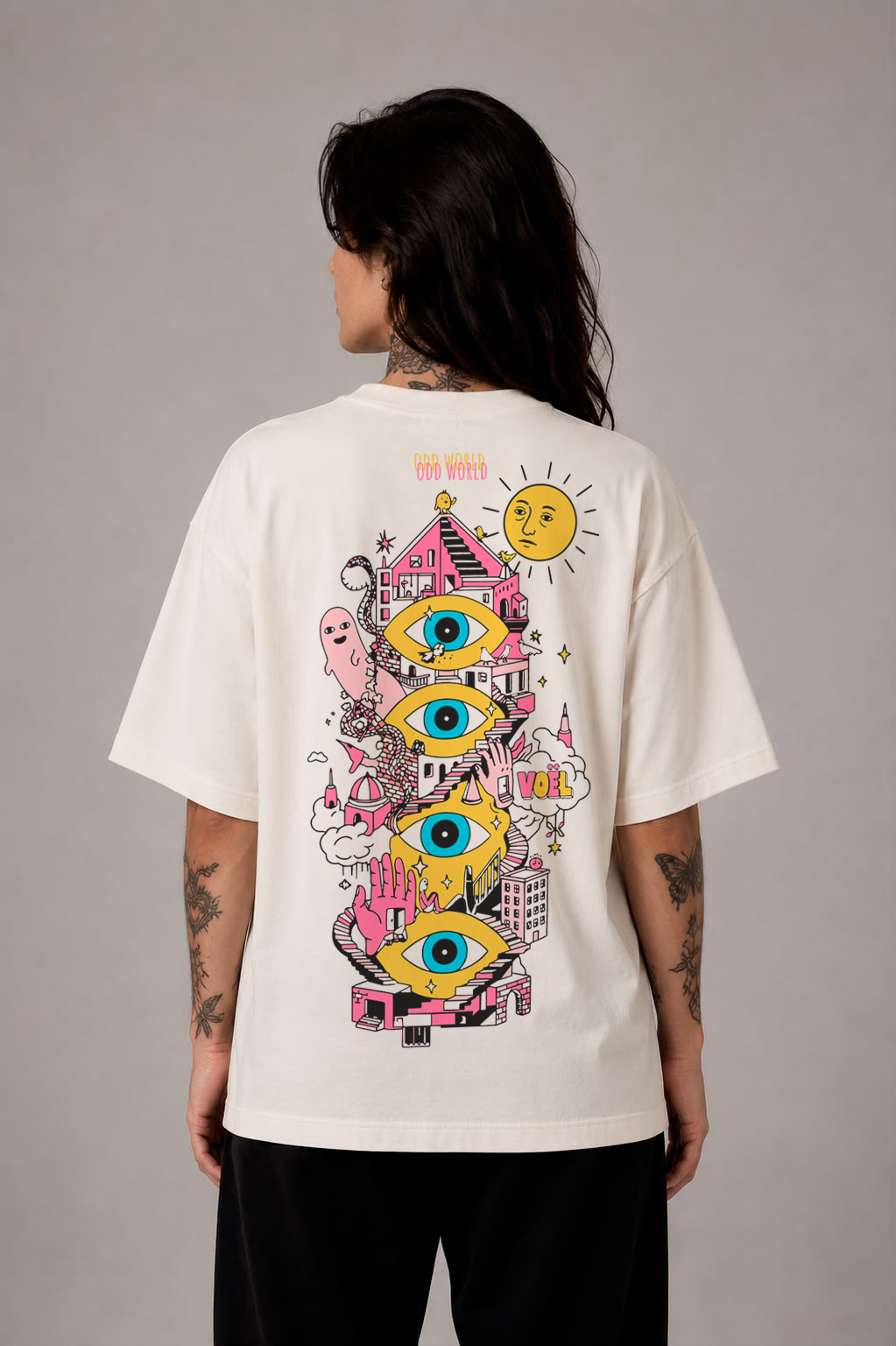 Camisa Oversized Unisex em Algodão Premium – ODD WORLD 2