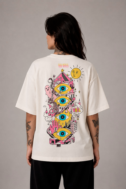 Camisa Oversized Unisex em Algodão Premium – ODD WORLD 2