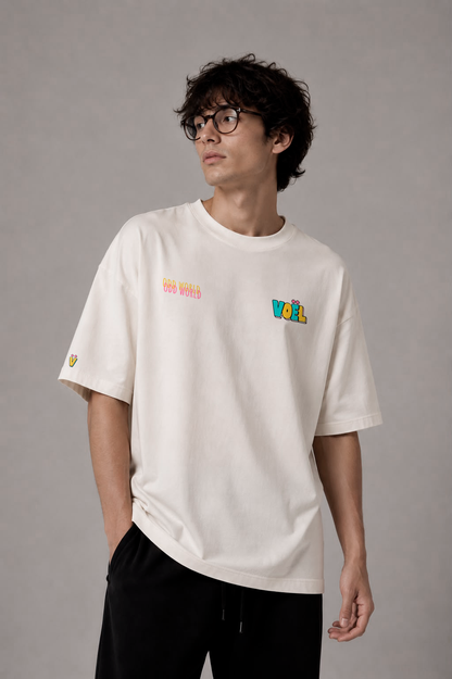 Camisa Oversized Unisex em Algodão Premium – ODD WORLD 3