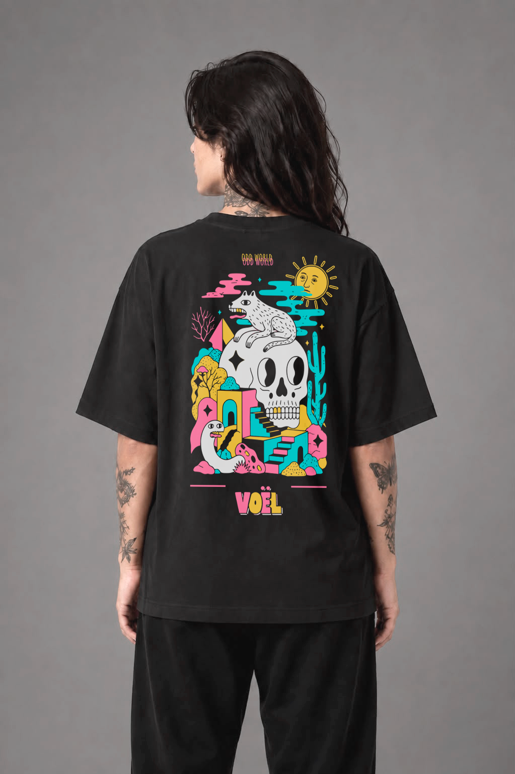 Camisa Oversized Unisex em Algodão Premium – ODD WORLD 3