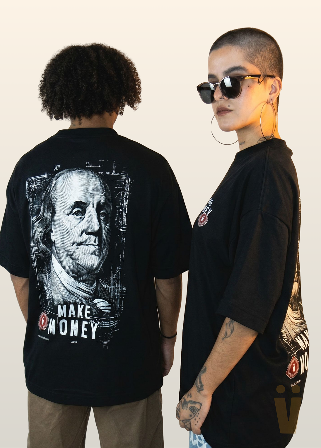 Camisa Oversized Unissex Casual em Algodão Premium – MAKEMONEY