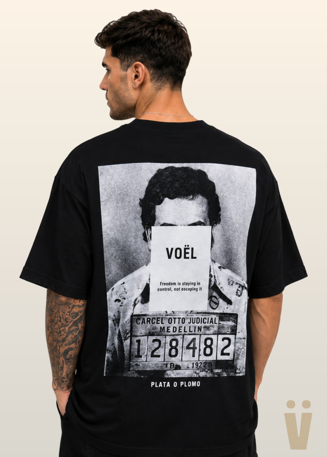 Camisa Oversized Unisex em Algodão Premium – PABLO ESCOBAR