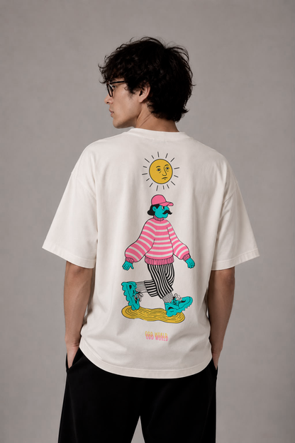 Camisa Oversized Unisex em Algodão Premium – ODD WORLD 9